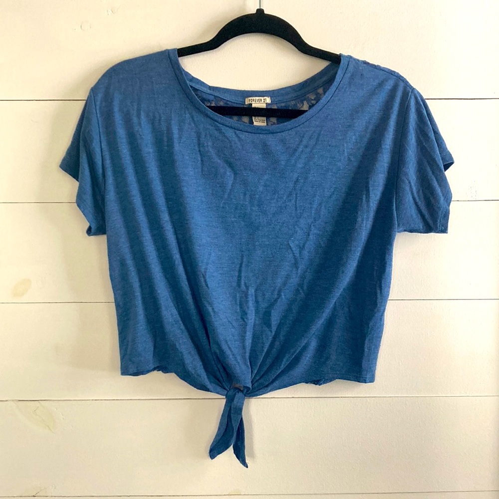 Forever 21 | Blue Crop Top